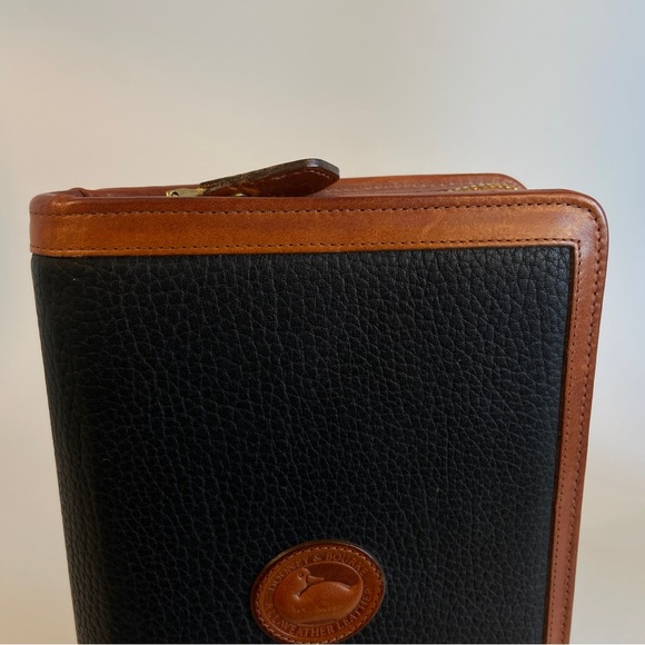 DOONEY & BOURKE AWL Black Leather Zip Around AGENDA Vintage 8 x 5.5 PLANNER - Picture 8 of 9